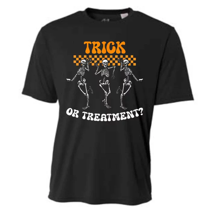 Trick Or Treatment Physical Therapy Skeleton PT Halloween Cooling Performance Crew T-Shirt