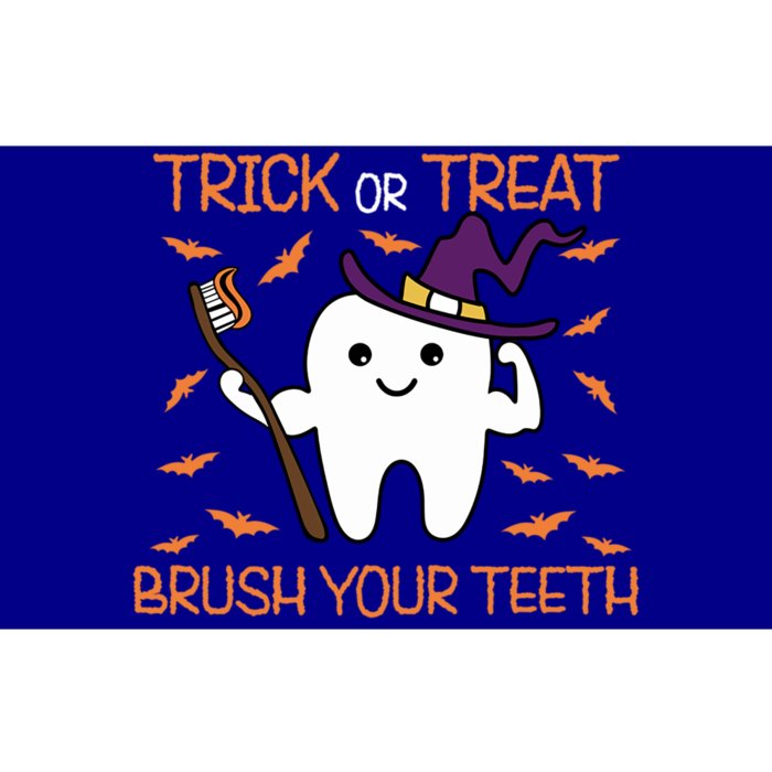 Trick Or Treat Brush Your Teeth Halloween Spooky Dentist Great Gift Bumper Sticker