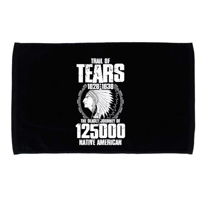 Trail Of Tears The Deadly Journey Of Native American Microfiber Hand Towel