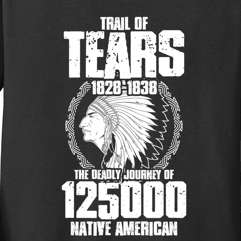 Trail Of Tears The Deadly Journey Of Native American Kids Long Sleeve Shirt