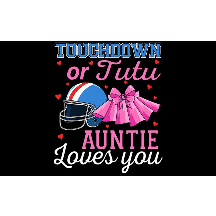 Touchdown Or Tutu Auntie Loves You Football Baby Shower Bumper Sticker