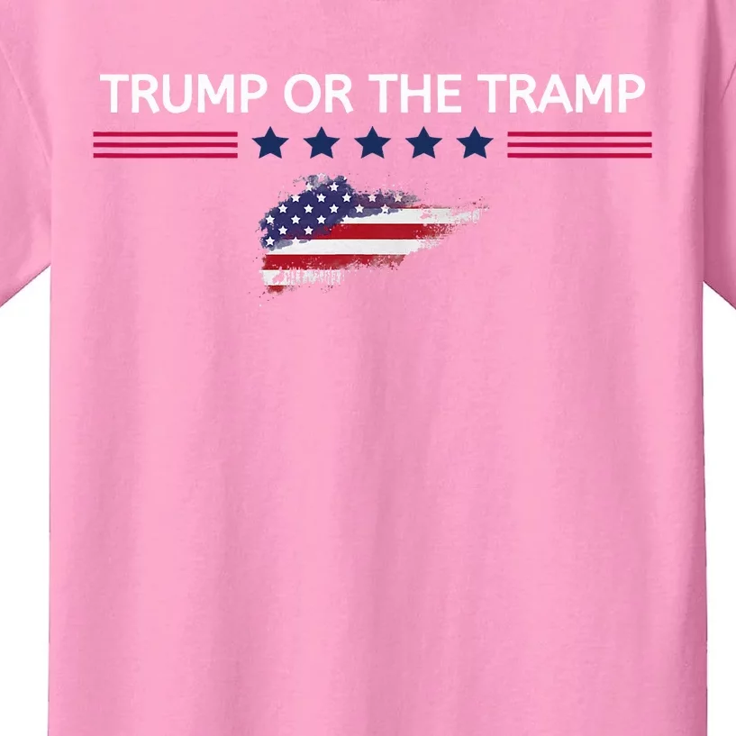 Trump Or The Tramp 2024 Vote Vance 2024 Kids T-Shirt