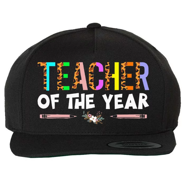 Teacher Of The Year Party Gift Teacher Appreciation Gifts Wool Snapback Cap