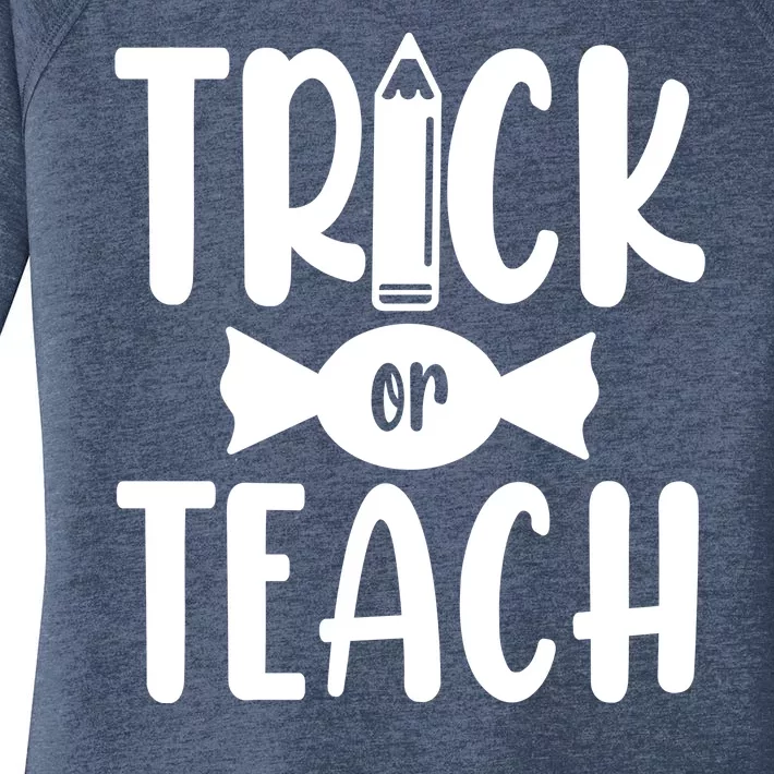 Trick Or Teach Halloween Teacher Women's Perfect Tri Tunic Long Sleeve Shirt