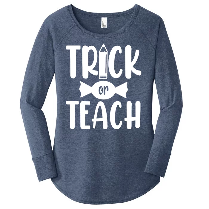 Trick Or Teach Halloween Teacher Women's Perfect Tri Tunic Long Sleeve Shirt