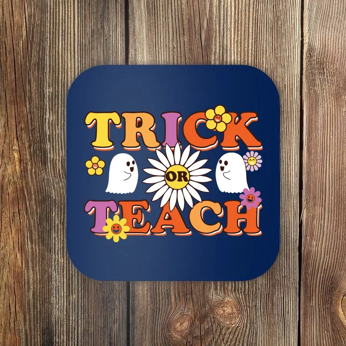 Trick Or Teach Teacher Halloween , Teacher Halloween Costume, Coaster