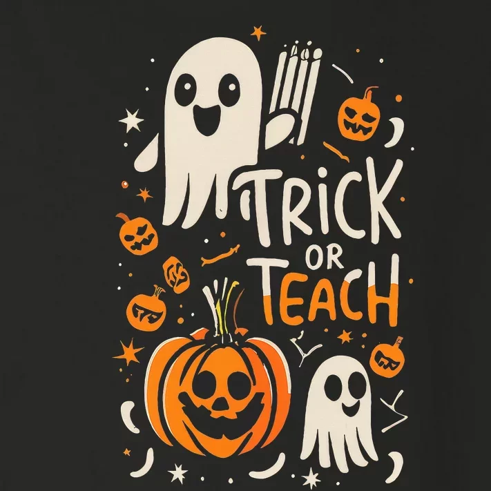 Trick Or Teach Halloween Teacher Toddler Long Sleeve Shirt