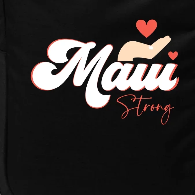 Vintage Strong Maui Hawaii Island I Love Hawaii Impact Tech Backpack