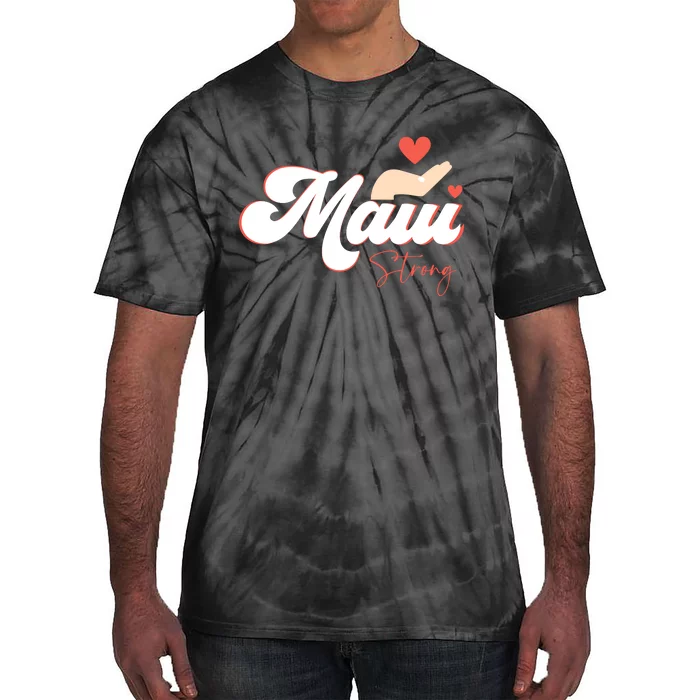 Vintage Strong Maui Hawaii Island I Love Hawaii Tie-Dye T-Shirt