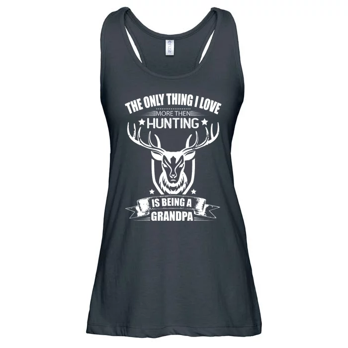 The Only Thing I Love More Than Hunting Is Being A Grandpa Ladies Essential Flowy Tank