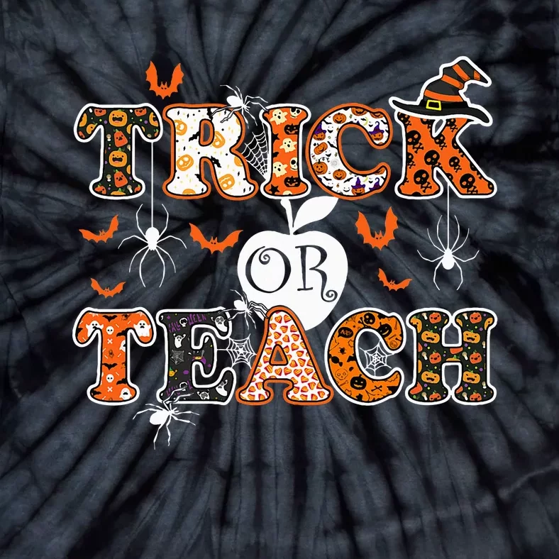 Trick Or Teach Funny Teacher Halloween Costume 2020 Gifts Tie-Dye T-Shirt