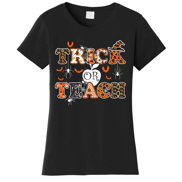 Trick Or Teach Funny Teacher Halloween Costume 2020 Gifts Women's T-Shirt