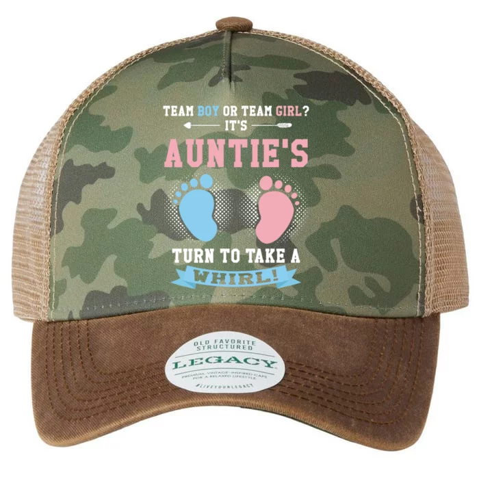 Team Or Team ? Its Aunties Gender Reveal Gift Legacy Tie Dye Trucker Hat