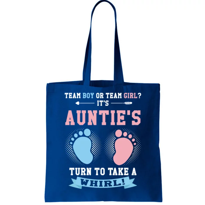 Team Or Team ? Its Aunties Gender Reveal Gift Tote Bag