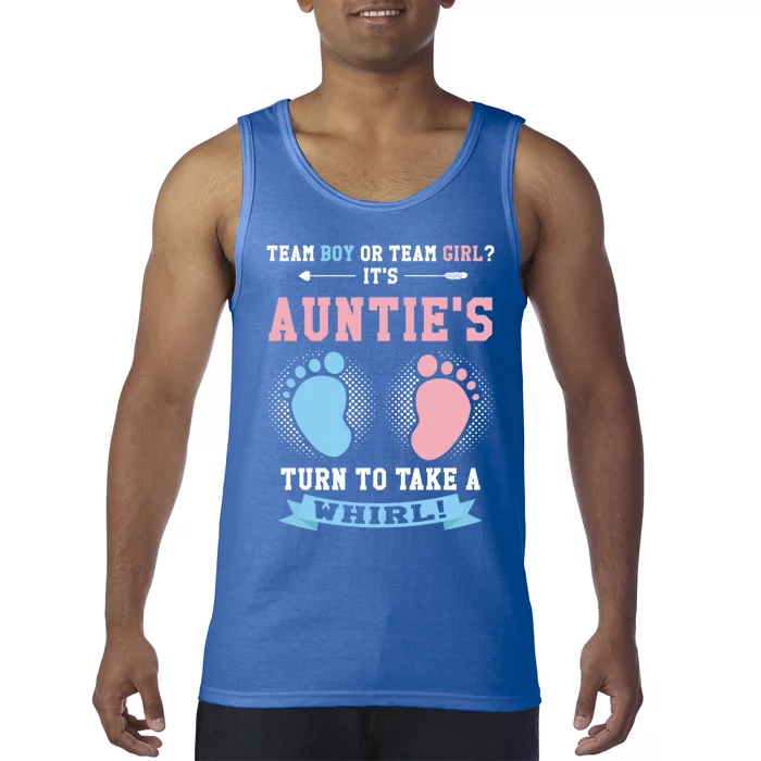 Team Or Team ? Its Aunties Gender Reveal Gift Tank Top