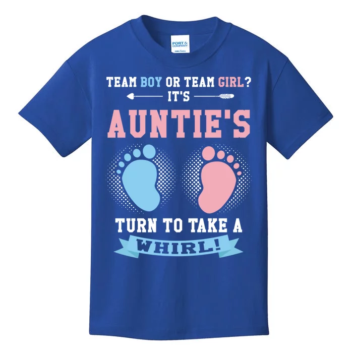 Team Or Team ? Its Aunties Gender Reveal Gift Kids T-Shirt