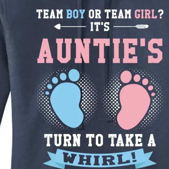 Team Or Team ? Its Aunties Gender Reveal Gift Women's Pullover Hoodie