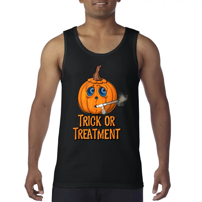 Trick Or Treatment Funny Halloween Respiratory Therapist Tank Top