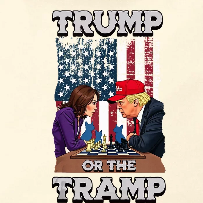 Trump Or The Tramp 2024 Vote Zip Tote Bag