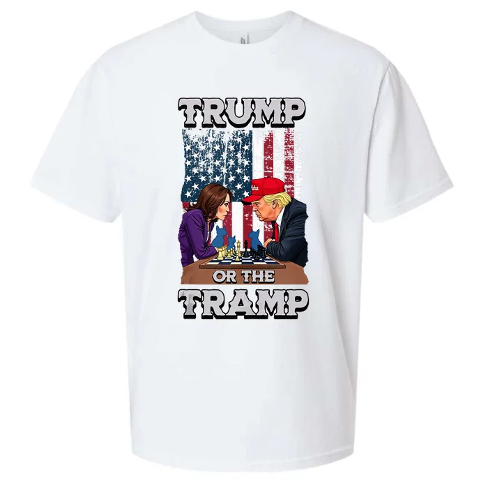 Trump Or The Tramp 2024 Vote Sueded Cloud Jersey T-Shirt