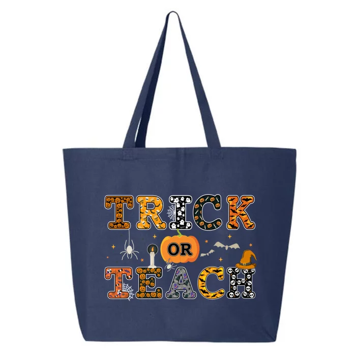 Trick Or Teach Funny School Teacher Halloween Costume Gift 25L Jumbo Tote