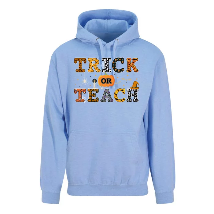 Trick Or Teach Funny School Teacher Halloween Costume Gift Unisex Surf Hoodie