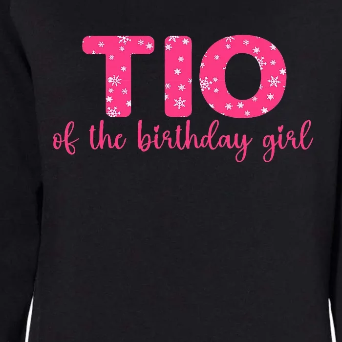 Tio of the Birthday Uncle Winter Onederland Womens California Wash Sweatshirt