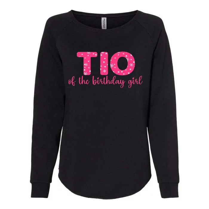 Tio of the Birthday Uncle Winter Onederland Womens California Wash Sweatshirt