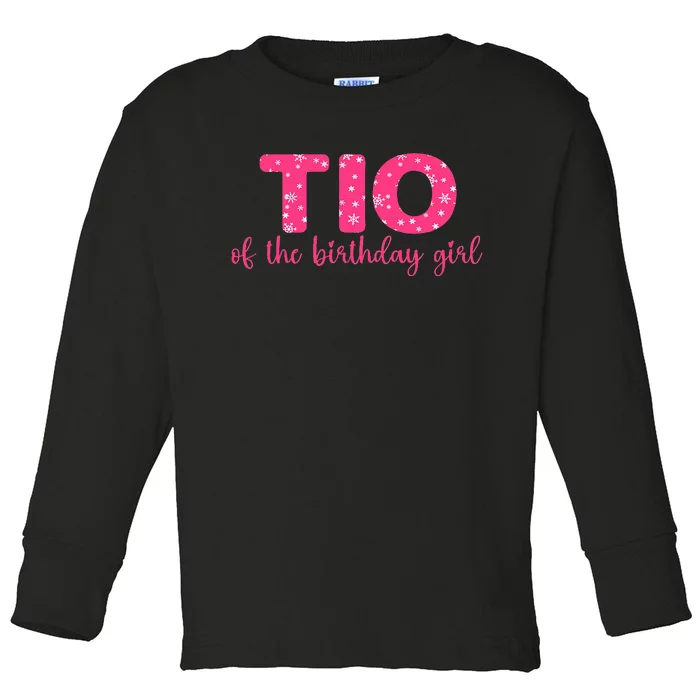 Tio of the Birthday Uncle Winter Onederland Toddler Long Sleeve Shirt