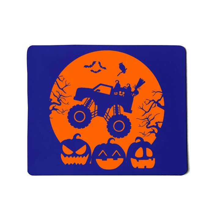 Truck Or Treat Skeleton Monster Truck Moon Pumpkin Halloween Cute Gift Mousepad