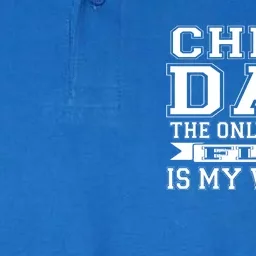 The Only Thing I Flip Is My Wallet Cheer Dad Gift Softstyle Adult Sport Polo