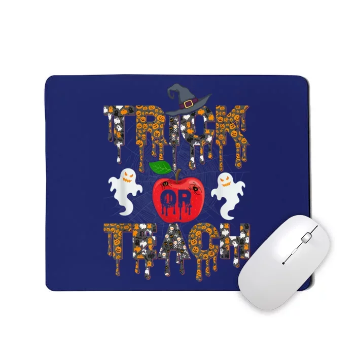 Trick Or Teach Funny Teacher Halloween Costume  Wo Mousepad