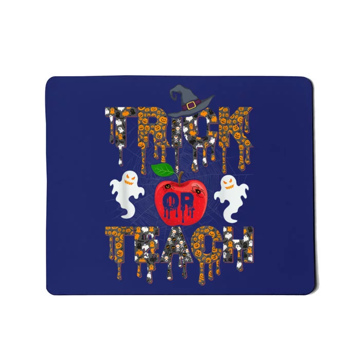 Trick Or Teach Funny Teacher Halloween Costume  Wo Mousepad