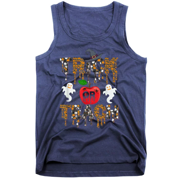 Trick Or Teach Funny Teacher Halloween Costume  Wo Tank Top