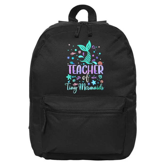 Teacher Of Tiny Mermaid Mermazing Back To School Girls Women 16 in Basic Backpack