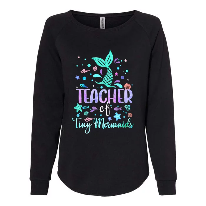 Teacher Of Tiny Mermaid Mermazing Back To School Girls Women Womens California Wash Sweatshirt