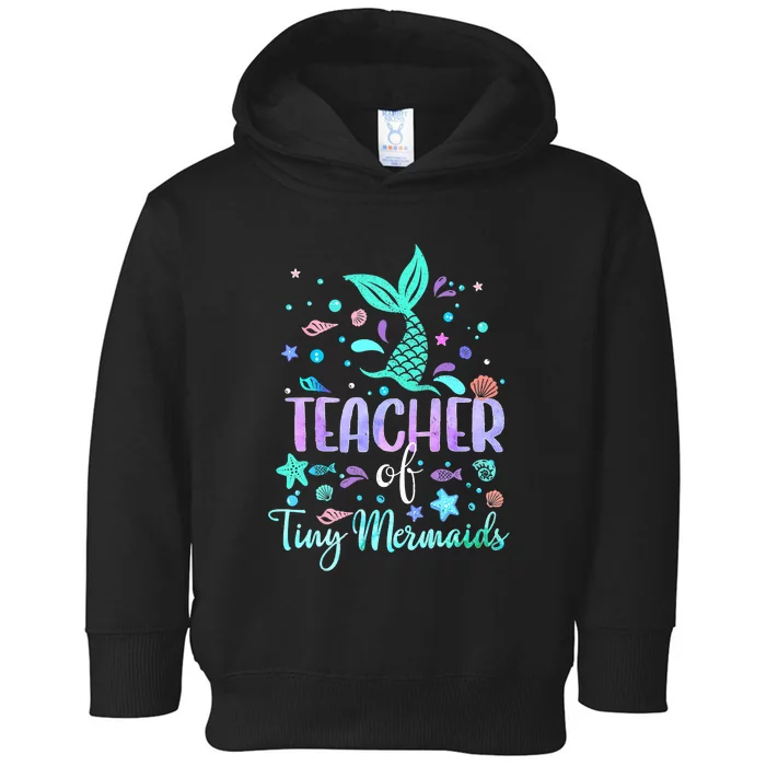 Teacher Of Tiny Mermaid Mermazing Back To School Girls Women Toddler Hoodie