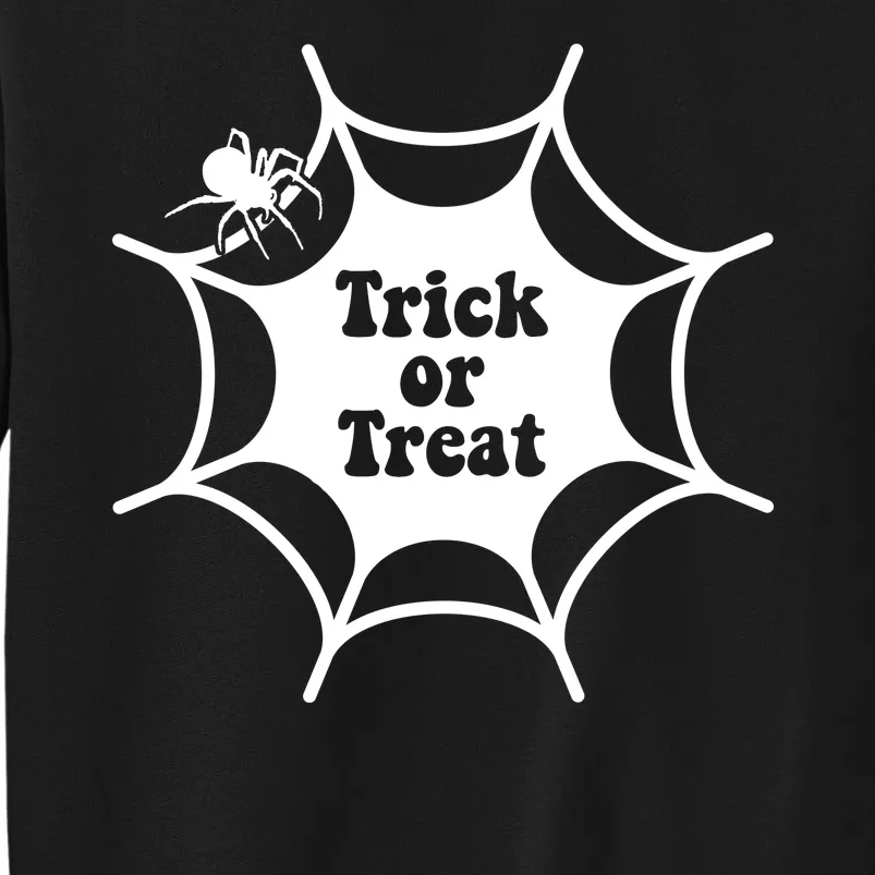 Trick Or Treat Spider Web Halloween Sweatshirt