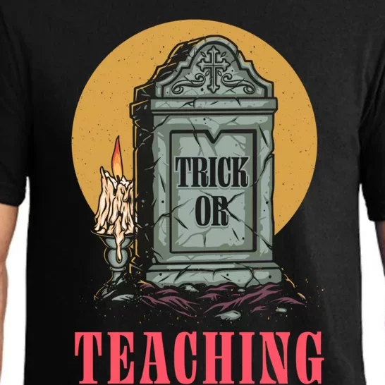 Trick Or Teaching Halloween English Teacher Scary Gift Pajama Set