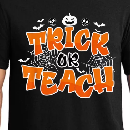 Trick Or Teach Funny Teacher Halloween Costume Pajama Set