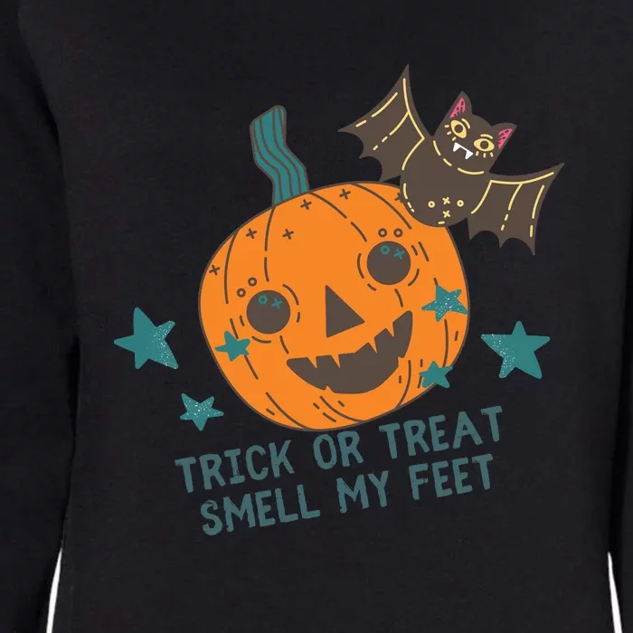 Trick Or Treat Smell My Feet Womens California Wash Sweatshirt