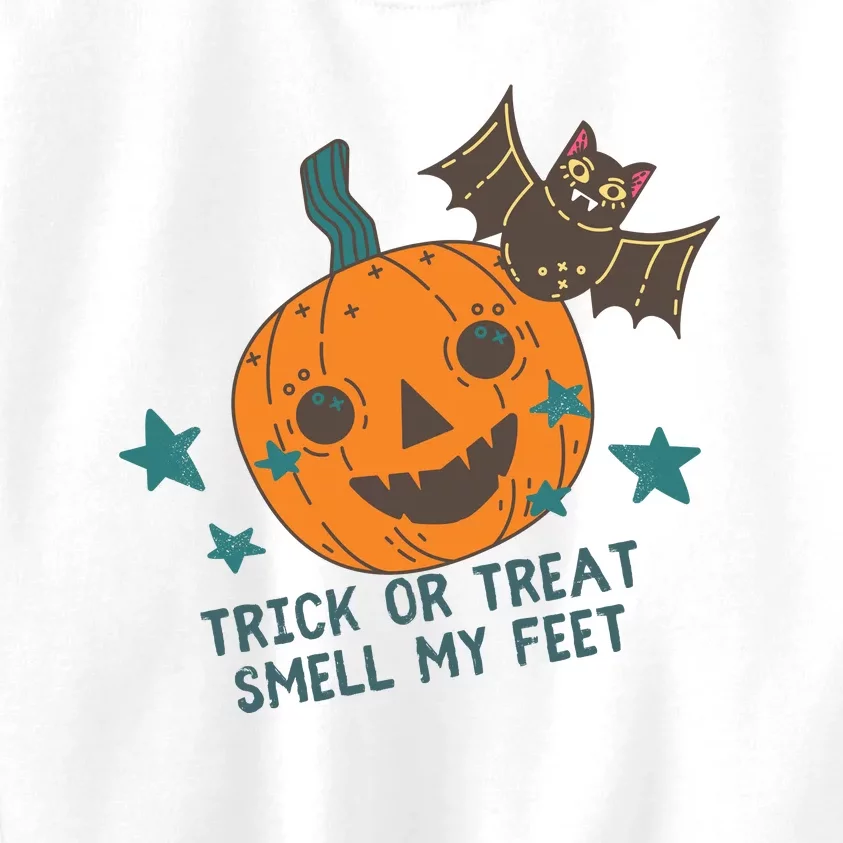 Trick Or Treat Smell My Feet Kids Sweatshirt