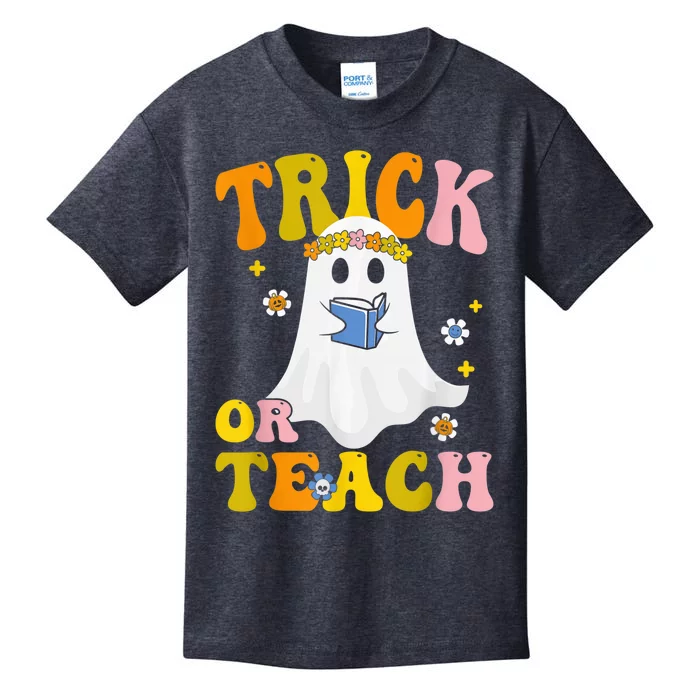 Trick Or Teach Funny Teacher Halloween Costume Teacher Kids T-Shirt