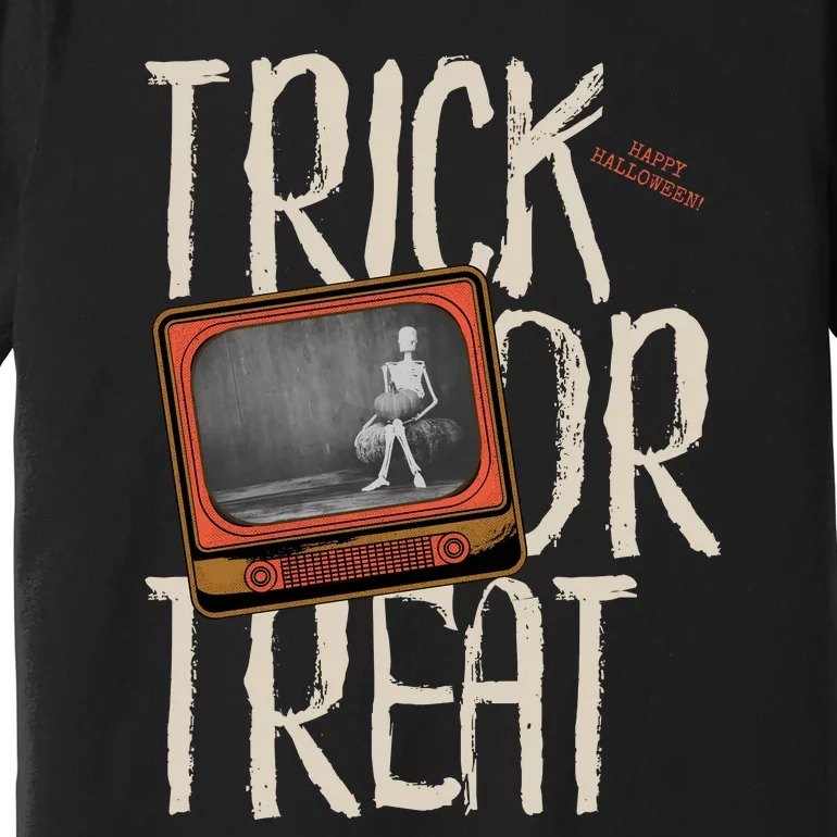 Trick Or Treat Funny Happy Halloween Premium T-Shirt