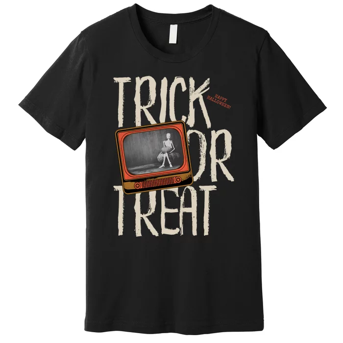 Trick Or Treat Funny Happy Halloween Premium T-Shirt