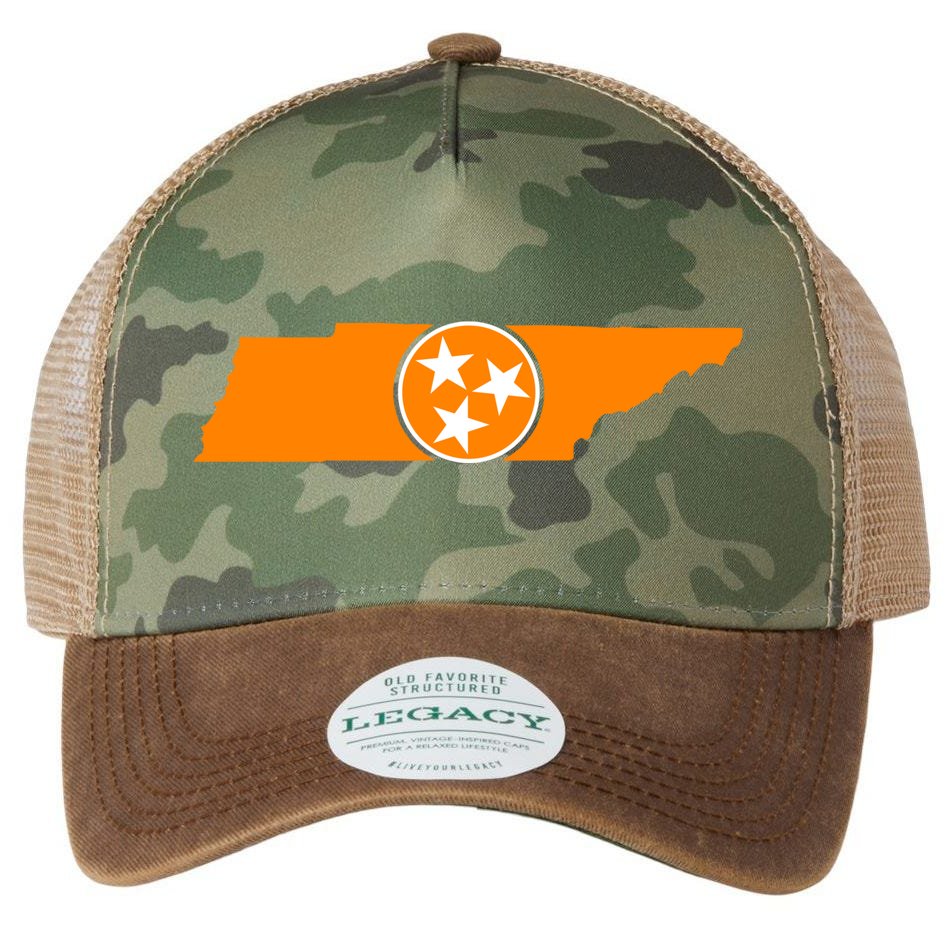 Tennessee Tristar Hat Tennessee Baseball Cap Tennessee Flag 