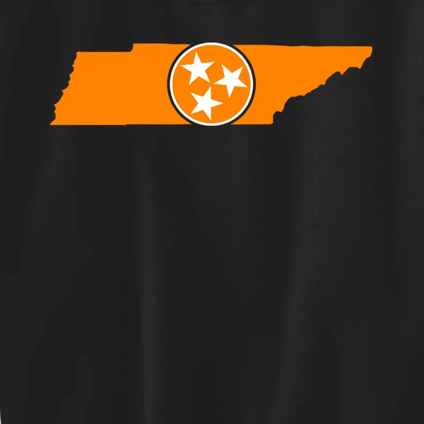 Tennessee Orange Tristar Flag State Kids Sweatshirt