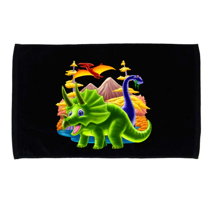 Triceratops & Others Microfiber Hand Towel