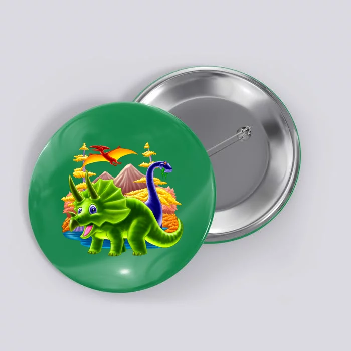 Triceratops & Others Button