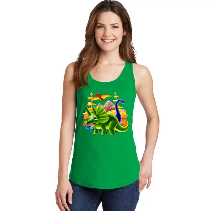 Triceratops & Others Ladies Essential Tank